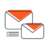 E-mail marketing listák és levelek logo